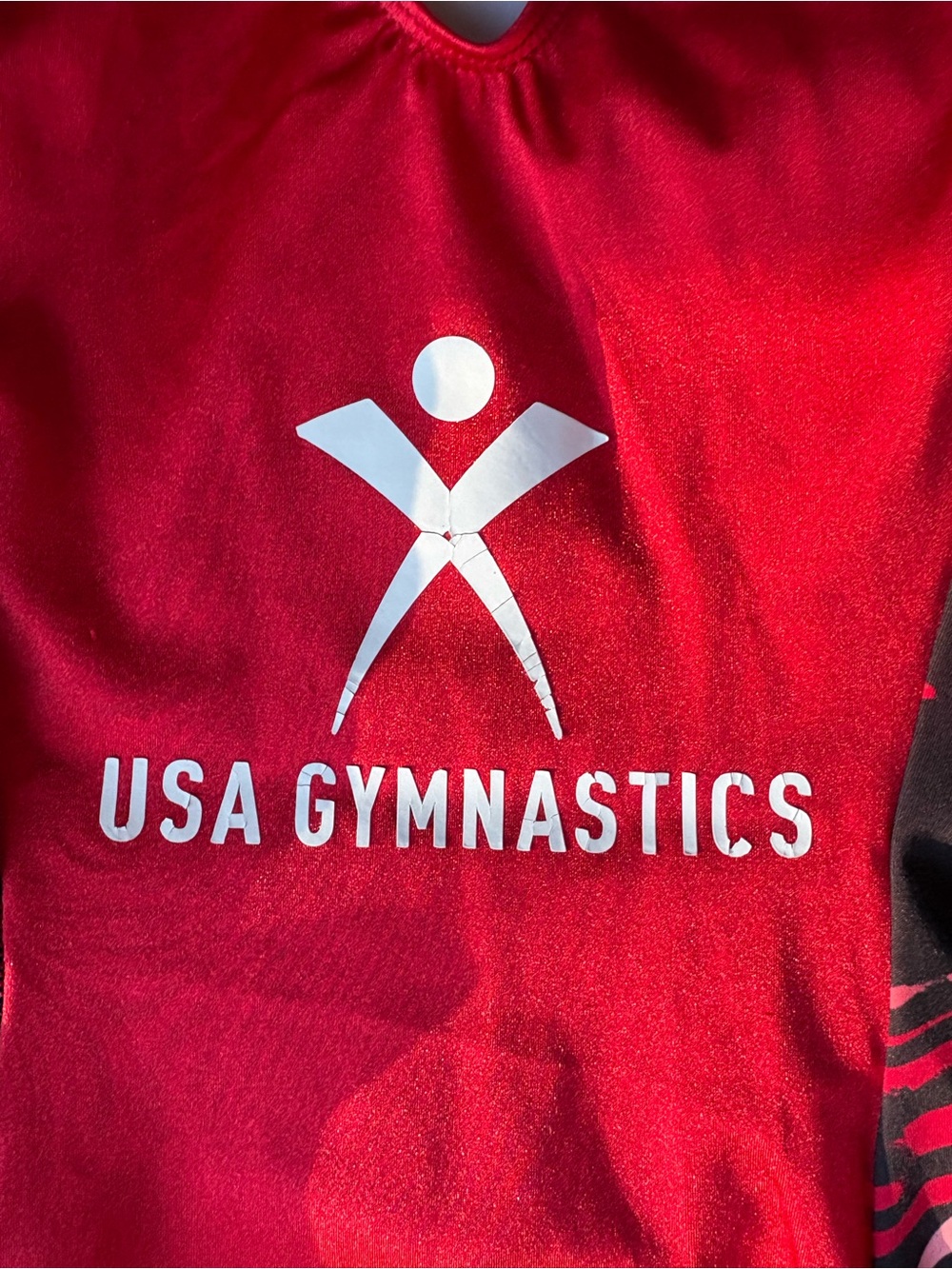 Girls' Black & Red GK USA Gymnastics Leotard - Picture 5 of 6